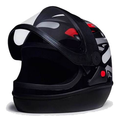 CAPACETE SAN MARINO TAURUS (PRETO BRILHO)