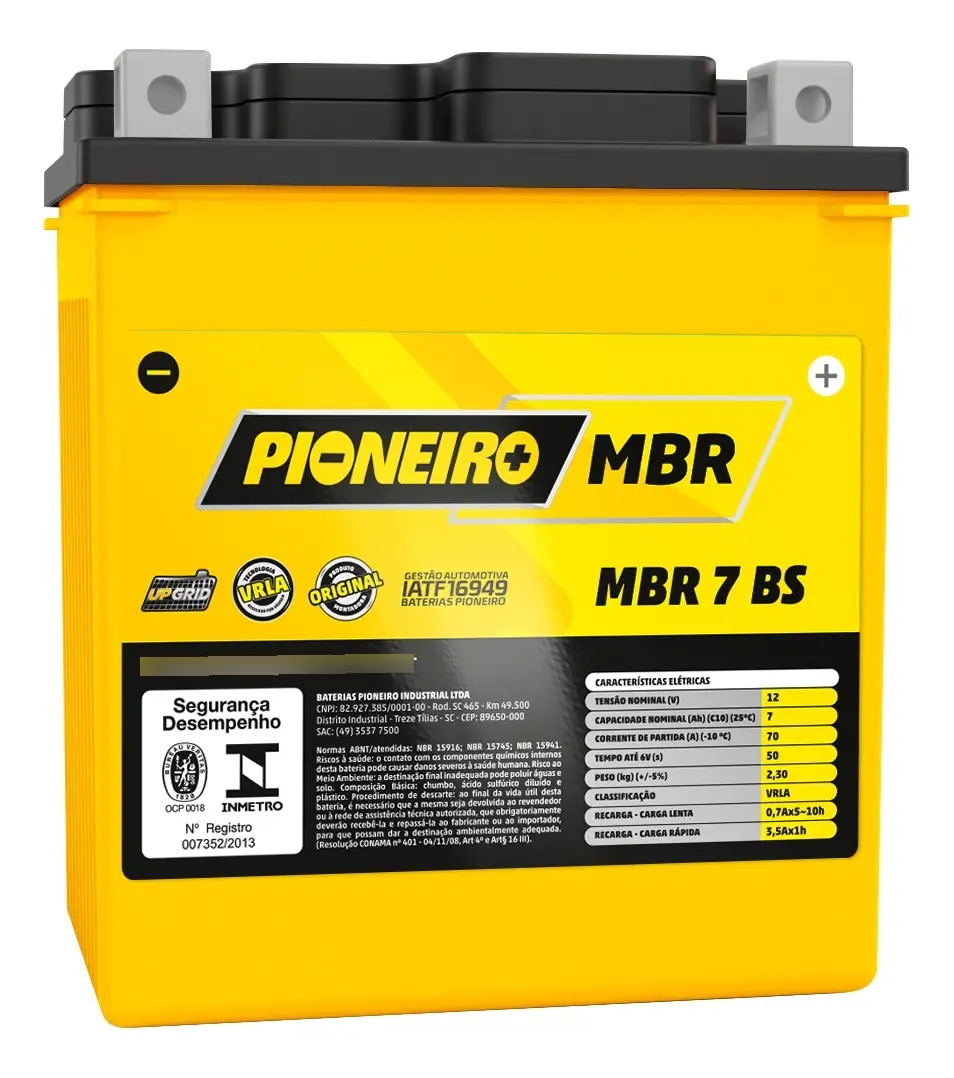 BATERIA PIONEIRO 7 AMP AH BS